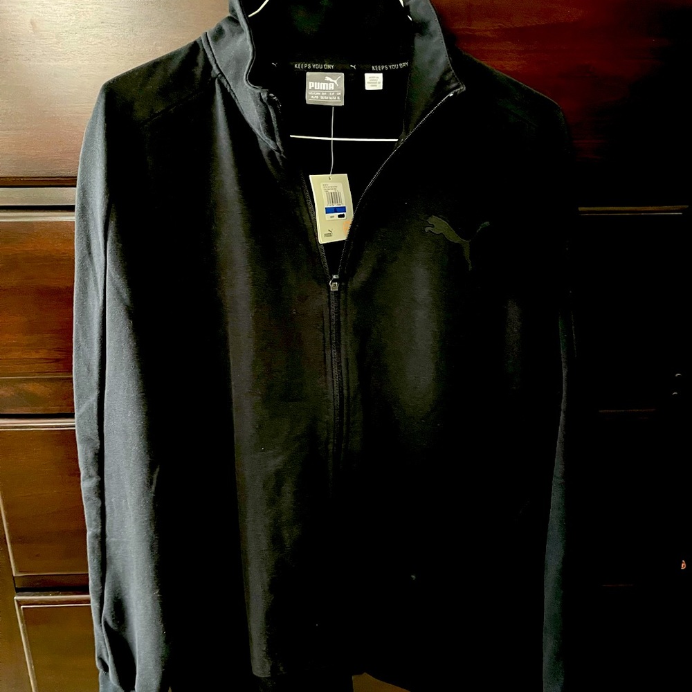Men’s brand new black track jacket XL